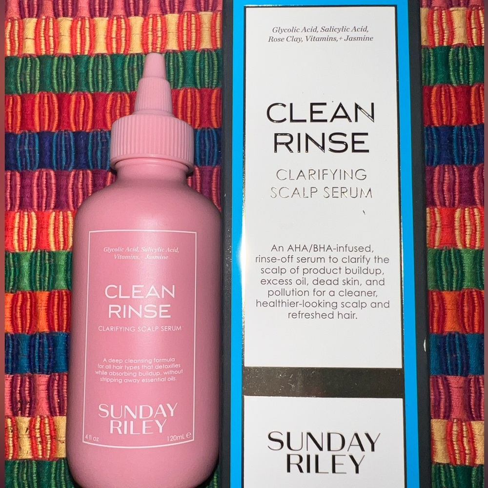 NEW Sunday Riley clean rinse clarifying scalp serum